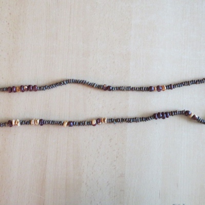 Kette Naturmaterial grün-braun (Brasilien)